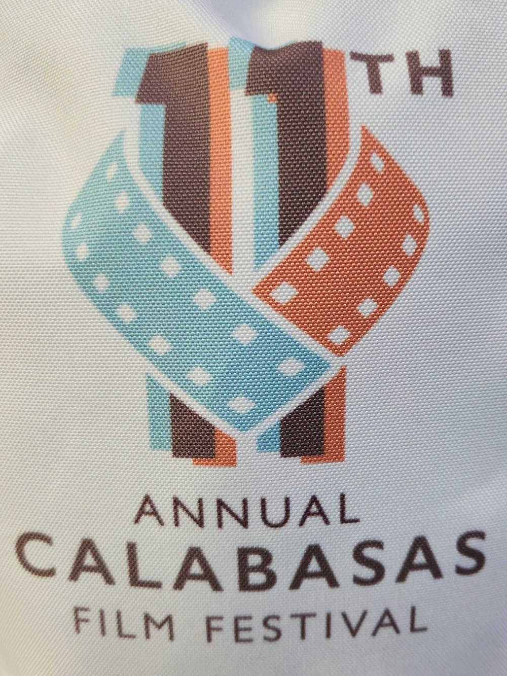 11th Annual Calabasas Film Festival Logo Backpack 2024 - Pastel Beach Print